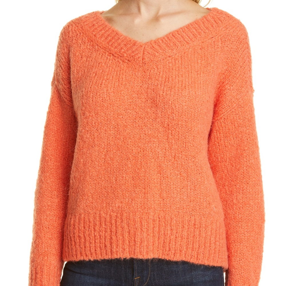 Women's Club Monaco Teenie Sweater Size Small Orange NWT